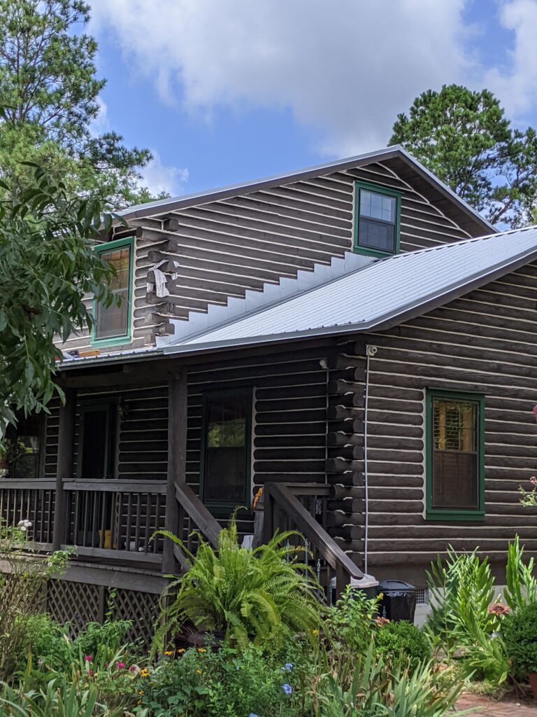 Retrofit metal roof installation on Columbus, GA cabin by Gary Kent Roofing